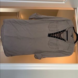 Express women’s light brown dress